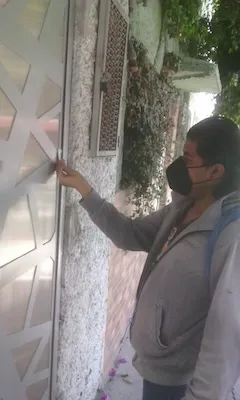 Volanteo casa por casa en colonias específicas